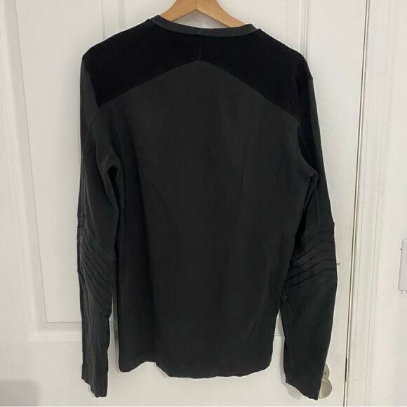 Bikkembergs Black Long Sleeve Crewneck Shirt Mens Size Medium - Picture 4 of 9